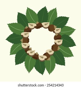 Vector picture with nuts