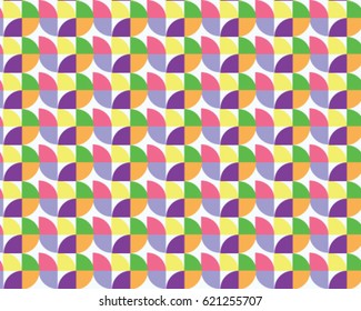 Vector picture : Repeating quarter circle geometri pattern background
