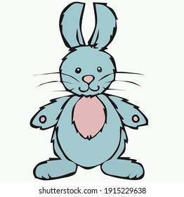 Vector picture of a small rabbit