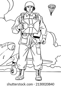 Vector picture of a warrior
