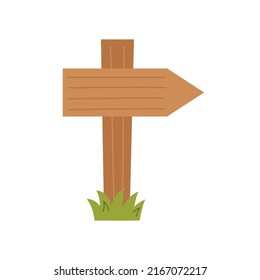 Vector Picture Of Way Finding Sign On White Background.