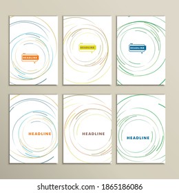 Imágenes vectoriales con círculos de diferentes colores