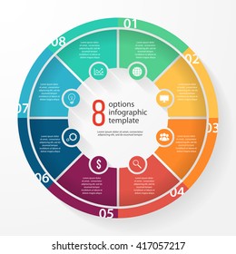 Vector Pie Chart Template Graphs Charts Stock Vector (Royalty Free ...