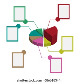 vector pie graphic infographic design
