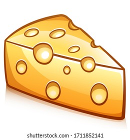 Vector piece of cheese design