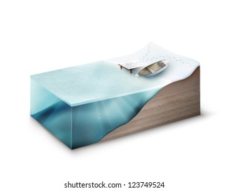 vector piece of Earth