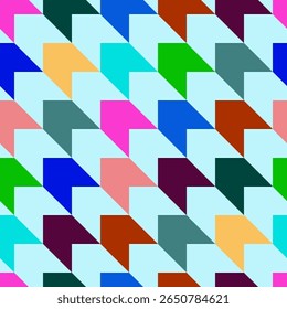 Vector - pied-de-poul seamless pattern, abstract multi colored.