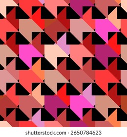 Vector - pied-de-poul seamless pattern, abstract multi colored.