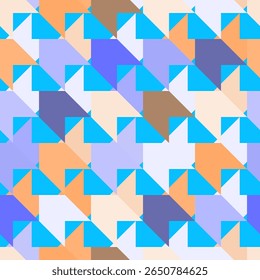 Vector - pied-de-poul seamless pattern, abstract multi colored.