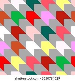 Vector - pied-de-poul seamless pattern, abstract multi colored.