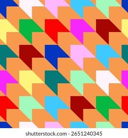 Vector - patrón sin costuras pied-de-poul, multicolor abstracto.