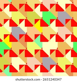 Vetor - padrão sem emenda pied-de-poul, abstrato multicolorido.