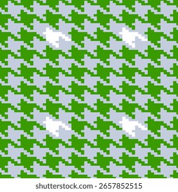 Vetor - padrão sem emenda pied-de-poule, modelo colorido.