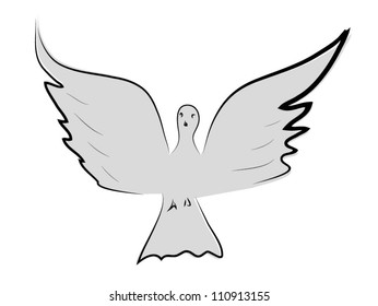 Vector pigeons background design