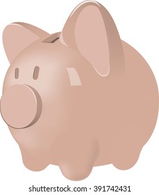 Vector piggy bank