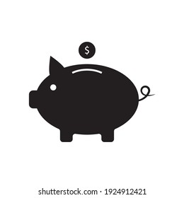 Vector Piggy Money Bank Icon