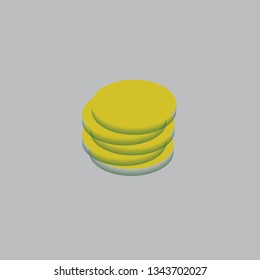 vector of piles of gold coins