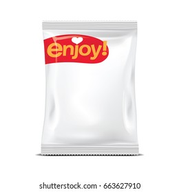 Vector Pillow Bag packaging mockup