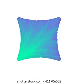 vector pillow isolated on white background. abstract design template