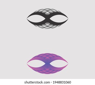 vector pillow spider eye gradient logo 
