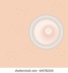 Vector Of Pimple Face With Pimple Patch Background