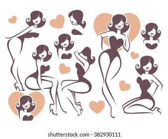 vector pin up collection