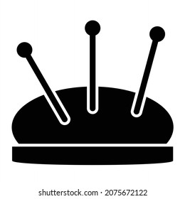 Diseño del icono de glifo del mentón del vector
