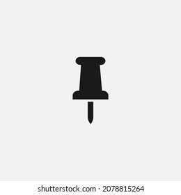 Vector Pin Icon Solid Logo Illustration Stock Vector (Royalty Free ...