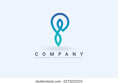 vector pin premium logo, place, map, location vector illustration