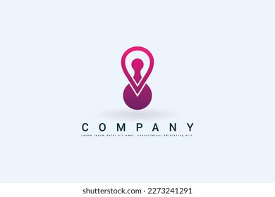 vector pin premium logo, place, map, location vector illustration