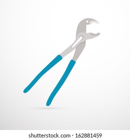 Vector Pincers Isolated on White Background