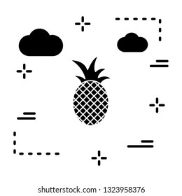 Vector Pine Apple Icon
