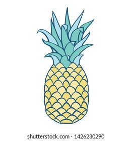 Vector Pineapple Designer Element and seamless pattern design. Perfect for fabric, wallpaper and scrapbooking projects.
