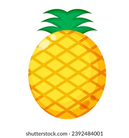 vector pineapple with perfect and beautiful shape