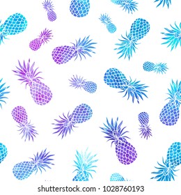 Vector pineapple seamless can be used for textile, phone cases