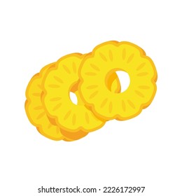 vector pineapple Sweet fruit for summer time