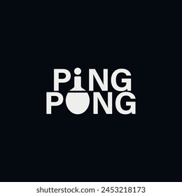 Vector ping pong t shirt design