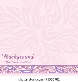 vector pink abstract background with ornaments