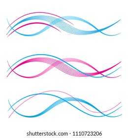 Vector pink abstract background pink waves, color line wave wedding and valentine day. abstract pink wave lines wave texture background web design abstract card abstract banners for business finance. 