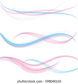 Vector pink abstract background pink waves, color line for wedding and valentine day. abstract pink wave lines wave texture background web design abstract card abstract banners for business finance. 