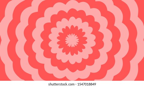 Vector - pink abstract flower background.Bursting, Radial, radiating pattern.