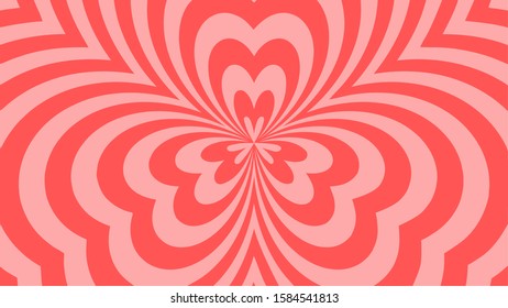Vector - pink abstract flower background.Bursting, Radial, Radiating pattern.
