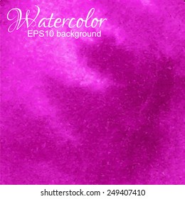Vector pink abstract gradient watercolor background.