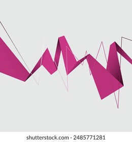 Vector de cinta abstracta rosa.