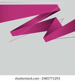 Vector de cinta abstracta rosa.