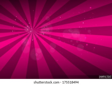Vector pink abstract space burst  background - Vector background  sparks background illustration 