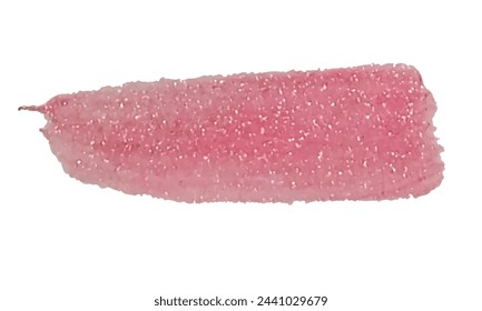 Vektor Pink Art Pinsel mit Glitzer isoliert