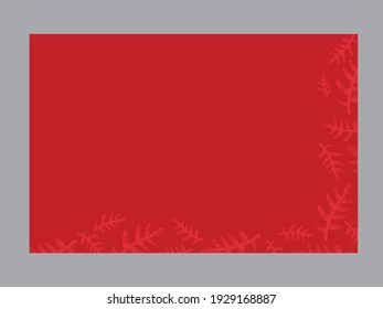 Vector pink background with autumn leaves