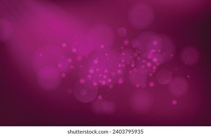 Vector pink background with bokeh effect.