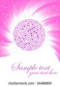 Vector pink background; clip-art